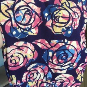 NWOT TC Lularoe leggings - Purple Disney roses